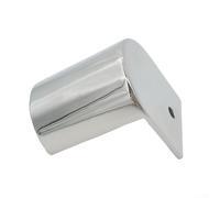 Zilimontt Conector de tapa de extremo marino de acero inoxidable, ajuste a prueba de polvo para cubierta de yate y accesorios de cabina, pieza de barco, plateado, 5,8 x 5 x 5,5 cm (lado derecho)