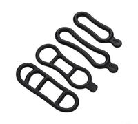Zilimontt Correa elástica de silicona para bicicleta, soporte de lámpara, accesorio para manillar para luces de bicicleta, cronómetro, bomba, kit de herramientas, soporte para botella de agua