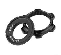 Zilimontt Cubierta de bloqueo central de aleación de aluminio para rotores de freno, adaptador de disco mecanizado CNC con agujero central de 44 mm, compatible con eje pasante de bicicleta de montaña