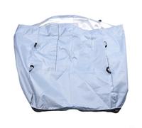 Zilimontt Cubierta de bomba de calentador de spa al aire libre Funda de protección impermeable Carcasa de equipo resistente a la intemperie 43x38x54cm Material recubierto de plata para accesorios de