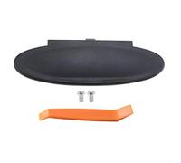 Zilimontt Cubierta de espejo de maquillaje para visera solar 911 996 997, pieza de repuesto ABS negra OEM 99670142102, incluye tornillos y destornillador