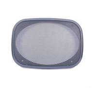 Zilimontt Cubierta profesional de la parrilla del polvo del altavoz con el escudo protector de la malla del metal para el sistema de audio del coche del hogar, material ABS negro (B)