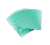 Zilimontt Cubierta protectora de policarbonato transparente para soldadura de hidrógeno, hoja protectora exterior resistente a salpicaduras, resistente al fuego anticaídas (123 x 98 mm)