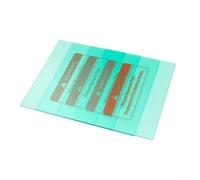 Zilimontt Cubierta protectora transparente para casco de soldadura, placa de lente de policarbonato, lámina de protección interior exterior para corte de plasma TIG MIG de 110 x 90 mm a 138 x 126 mm