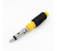 Zilimontt Destornillador de trinquete con 9 puntas magnéticas y adaptador hexagonal de 4 pulgadas, mecanismo de trinquete reversible hacia adelante y atrás, construcción de acero de alto carbono para