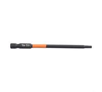 Zilimontt Destornillador hexagonal magnético de 100 mm, vástago hexagonal de aleación de acero Torx para destornilladores eléctricos o manuales compatible con T10-T40 Silver (T15)