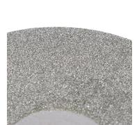 Zilimontt Disco de solapa recubierto de diamante de 100 mm, 4 pulgadas, grano 80-2000, rueda de molienda lapidaria para pulir piedra de cristal de ágata, agujero de eje de 16 mm (180#)