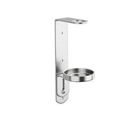 Zilimontt Dispensador de jabón de acero inoxidable montado en la pared, estante de almacenamiento de baño, cromo pulido, adecuado para champú y gel de ducha (1 agujero)