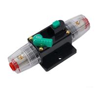 Zilimontt Disyuntor de circuito 10A-100A Amp con fusible de reinicio manual, desconector impermeable de 12V-48V DC para protección de energía de coche, barco y audio, prevención de sobrecarga, panel