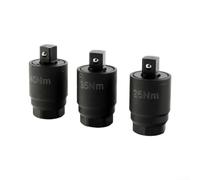 Zilimontt El adaptador de par convierte el trinquete de 3/8 pulgadas a 25 | 35 | 40 Nm para tapas de filtro de aceite | Evita el apriete excesivo en latas de plástico y aluminio | Construcción de