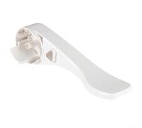 Zilimontt Ergonómico RV Inodoro Pedal Control Sistema de descarga directa Accesorio de baño Diseño Ahorro de Espacio Material ABS Blanco