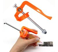 Zilimontt Extrusora de pasta de soldadura para herramienta dispensadora, refuerzo de pasta de soldadura con agarre ergonómico y tornillo de metal, compatible con todas las marcas de flujo de pasta de