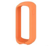 Zilimontt Funda protectora de silicona compatible con Garmin Edge Explore 2 Bike Computer antiarañazos, resistente al polvo, resistente a la intemperie, cubierta de montaje de ciclismo (naranja)