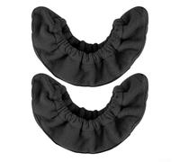 Zilimontt Fundas para patines de hielo, protectores de hoja de forro polar para patinadores infantiles y adultos, microfibra absorbente de agua, ajuste elástico, prevención de óxido, 18 x 6,5 cm (M