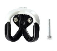 Zilimontt Gancho para casco de motocicleta, gancho de aleación de aluminio con diseño de resorte de cierre automático, accesorio multiusos (plateado)