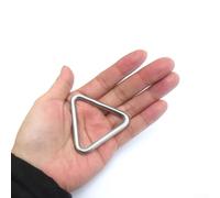 Zilimontt Gancho triangular de acero inoxidable 316 para buceo, accesorios BCD, gancho para barco, 6 x 50 mm, plateado, 37 g, equipo de buceo de grado marino