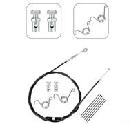 Zilimontt Go Kart Kit de cable del acelerador de 75 pulgadas, acero inoxidable para reemplazo del motor, incluye cable, tope, resortes de retorno y ataduras, compatible con Go Karts