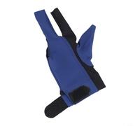 Zilimontt Guantes de billar para billar y billar - Guante de poliéster transpirable de 3 dedos con agarre de silicona en la palma, mano izquierda o derecha, soporte de mesa antideslizante (negro azul)