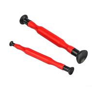 Zilimontt Herramienta de lapeado de válvulas con agarre de ventosa para moler válvulas de motor, juego de 2 piezas para vehículos pequeños y grandes, construcción de goma de plástico rojo, 20 cm/22 cm