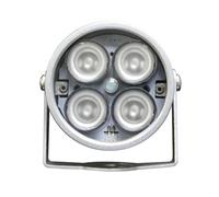 Zilimontt Iluminador LED infrarrojo para cámara CCTV 850nm 50m alcance IP42 carcasa de aluminio impermeable 90° ángulo de haz DC 12V seguridad para exteriores