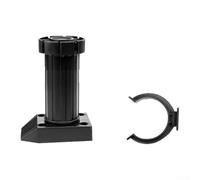 Zilimontt Juego de 10 patas ajustables para muebles de 8 cm y 18 cm de altura, color negro, con hebillas para cocina, baño, zapatero, cama, sofá, mesa de café, hogar (12 cm)