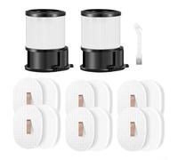 Zilimontt Juego de 15 filtros HEPA de repuesto, para aspiradora inalámbrica Shark PowerDetect, IP1251 IP3251 IP1250 IP3252 IP3124 Series, filtros premotor y postmotor con cepillo