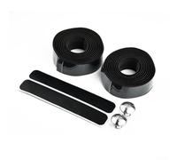 Zilimontt Juego de 2 cintas de piel sintética y EVA, 2 m de largo x 3 cm de ancho x 3 mm de grosor, antideslizante, absorbe el sudor, amortigua los golpes para carretera, plegable y