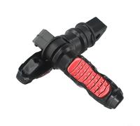 Zilimontt Juego de 2 reposapiés de aleación de aluminio para todas las motocicletas, 12 cm x 3 cm x 2 cm, color negro, rojo, azul, dorado, plateado (rojo)