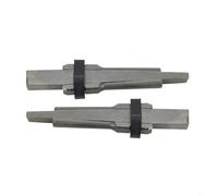 Zilimontt Juego de 2 separadores de piedra de hormigón de 23 mm para granito, mármol, basalto, cuñas de acero de aleación de cromo vanadio para mampostería y piedra W