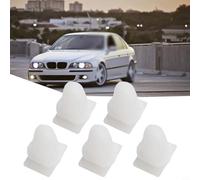 Zilimontt Juego de 20 clips de sujeción para umbral de puerta, retenedores de remaches fijos de plástico para E30, E36, E38, E39 (325xi, 525i, 750i), se adapta a varillas de 8 mm, se ajusta en un