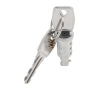 Zilimontt Juego de 3 cerraduras de puerta con llaves para Defender 90/110/130 - Conjunto de cerradura de repuesto de metal, equivalente al fabricante original MTC6504, acabado plateado, reemplazo de