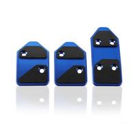 Zilimontt Juego de 3 fundas de aluminio para pedal Polestar para Sling For Shot 2017+, incluye inserciones de goma para un mejor agarre del pie y control del vehículo (azul)