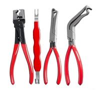 Zilimontt Juego de 4 alicates de desconexión eléctrica para automóviles, herramienta de liberación de terminales, kit de extracción de conectores para sensores de flujo de aire masivo y bobinas de