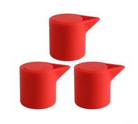 Zilimontt Juego de alfombrillas de silicona para cocina, resistentes al calor, almohadillas protectoras de drenaje, protección de mesa, varios colores, flexible, fácil de limpiar (rojo)