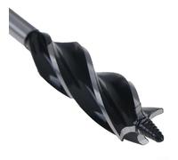 Zilimontt Juego de brocas para madera de 10 a 25 mm, brocas en espiral de acero de alta velocidad con 4 espolones de corte, vástago hexagonal para perforación de madera de limpieza rápida en