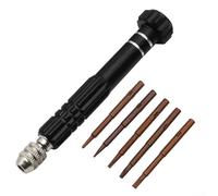 Zilimontt Juego de destornilladores de 5 pulgadas para reparación electrónica, 6 asas ergonómicas con 30 puntas intercambiables (para T5/T6/.5mm/0.8mm/2.0mm), puntas magnéticas, cromado