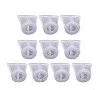 Zilimontt Juego de filtros pulverizadores de pintura, paquete de 10 filtros de succión de nailon con malla 120 para pulverización de aire para pistolas, tamaños de 8 mm, 10 mm, 12 mm, kit de colador