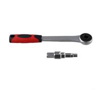 Zilimontt Juego de llaves de trinquete escalonadas para radiador para ajuste de válvula y pezón, construcción de acero al carbono con escalones de 10 mm/11 mm/12,5 mm/16 mm/21 mm, se adapta a