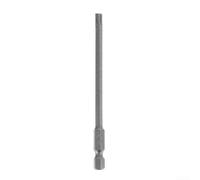 Zilimontt Juego de puntas magnéticas para destornillador Torx de 100 mm de largo con vástago hexagonal de 10 cm, aleación de acero T8 para T15 para T20 para T25 T27 para T30 T40 para destornilladores