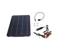 Zilimontt Kit de cargador de goteo de panel solar de 30 W y 12 V con clasificación de impermeabilidad IP65 y conversión de alta eficiencia para coche, barco, caravana, motocicleta, mantenimiento de