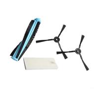 Zilimontt Kit de filtro lateral de cepillo principal compatible con Blaupunkt para BlueBot BPK-VCBB1XTE y VRillo J300 Robot Partes de aspiradora para limpieza de esquinas