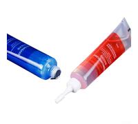 Zilimontt Kit de mantenimiento de carretes de pesca con aceite de rodamiento rojo y grasa azul para engranajes, lubricante de carrete de 20 ml para un funcionamiento suave, ideal para reparación de