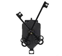 Zilimontt Kit de movimiento de reloj de pared de cuarzo silencioso para proyectos de reloj de bricolaje - Eje de 23,5 mm, rosca de 15 mm, se adapta a paneles de 8 a 12 mm, construcción ABS, requiere 1