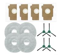 Zilimontt Kit de piezas de repuesto para aspiradora robot, cepillos laterales, trapeadores, bolsas de polvo para Roomba Plus 405 505 Combo Series (A)