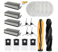 Zilimontt Kit de piezas de repuesto para Dreame L40s Pro para Ultra| L50 Pro para Ultra | Para Matrix 10 para Ultra y para Mova V50 para Ultra - Incluye cepillos principales/laterales | Filtros | Mopa