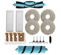 Zilimontt Kit de piezas de repuesto para robot aspirador Cecotec Conga 11090, incluye cepillos laterales principales, filtros, paños de fregona y bolsas de polvo, limpieza de alta