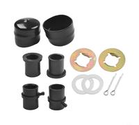 Zilimontt Kit de reconstrucción de rodamientos de rueda delantera para Cadet LGTX-1050/LGT-1050/LT-1042/-1042 y para Troy/para tractores Craftsman - rodamiento de brida, buje de barra pivotante, tapa