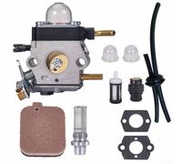 Zilimontt Kit de repuesto de carburador C1Q-S55 con filtro de aire y línea de combustible para soplador de hojas BG45, BG46, BG55, BG65, BG85, SH55, SH85 compatible con 4229-120-0604