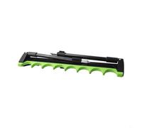 Zilimontt Kit telescópico de 2 secciones de 4 patas y 8 aparejos para caña de pescar, tope largo, aleación de zinc y para EVA, compacto y portátil para un fácil almacenamiento, negro y verde