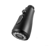 Zilimontt La construcción robusta tira hacia fuera la cabeza del espray para el reemplazo del mezclador del fregadero de la cocina con la vivienda galvanizada negra del ABS y la forma